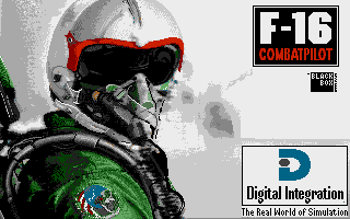 F-16 Combat Pilot title screen for Atari ST